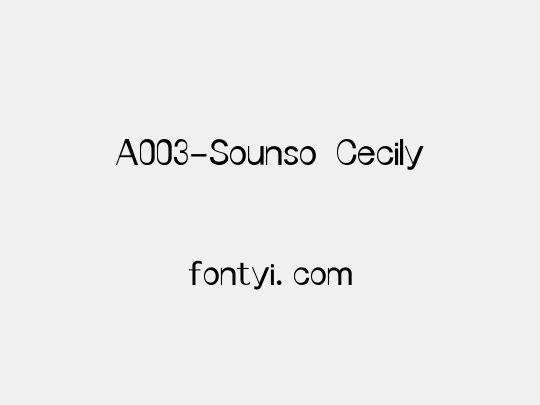 A003-Sounso Cecily