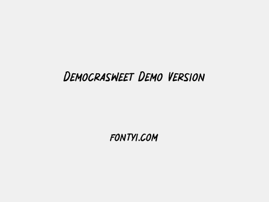 Democrasweet Demo Version