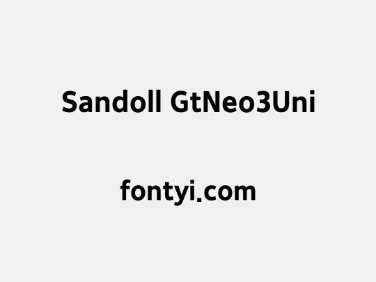 Sandoll GtNeo3Uni