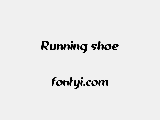 Running shoe