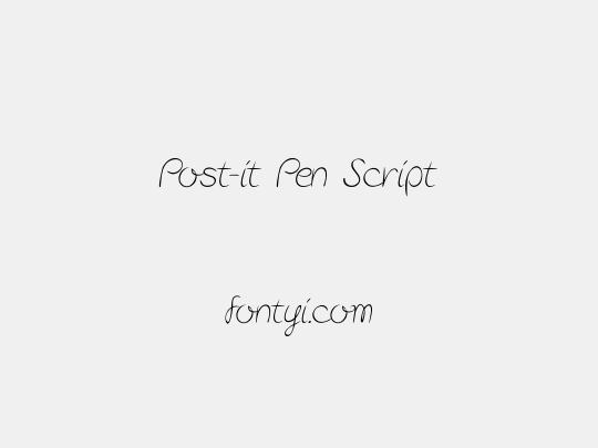 Post-it Pen Script