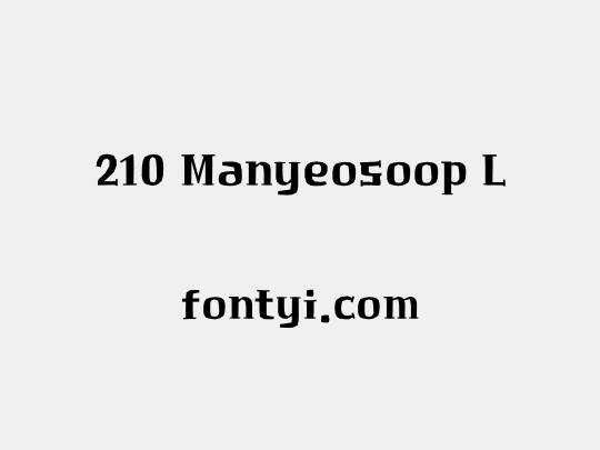 210 Manyeosoop L