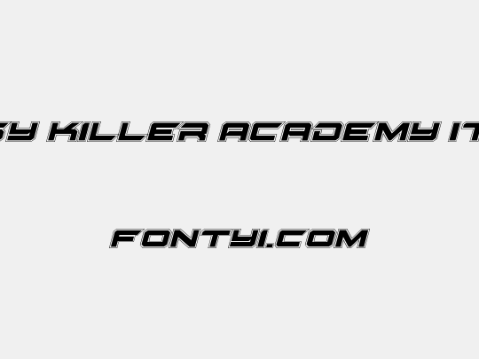 Gypsy Killer Academy Italic
