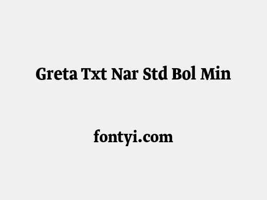 Greta Txt Nar Std Bol Min