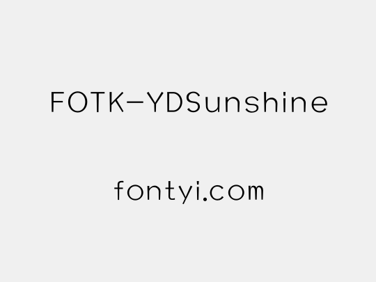 FOTK-YDSunshine