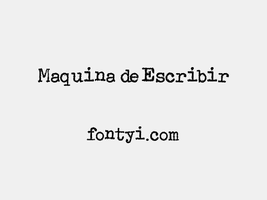 Maquina de Escribir