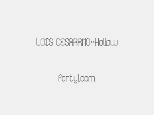 LOIS CESARANO-Hollow