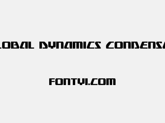 Global Dynamics Condensed