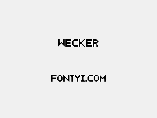 WECKER