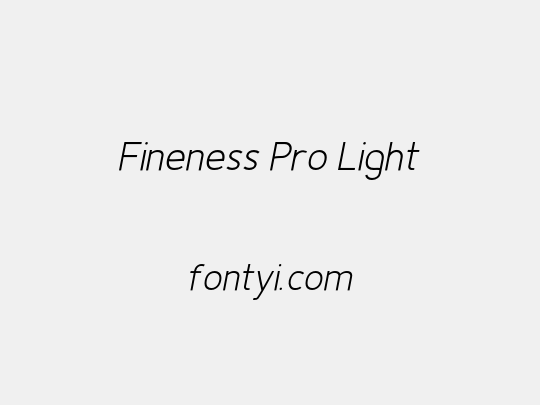 Fineness Pro Light