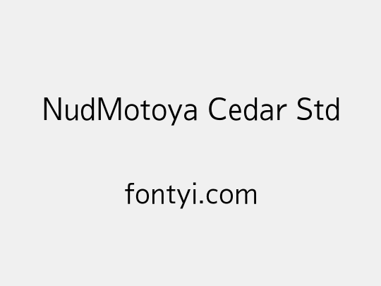 NudMotoya Cedar Std