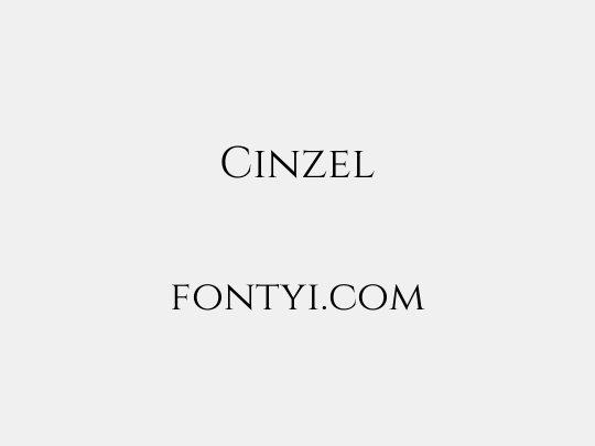 Cinzel