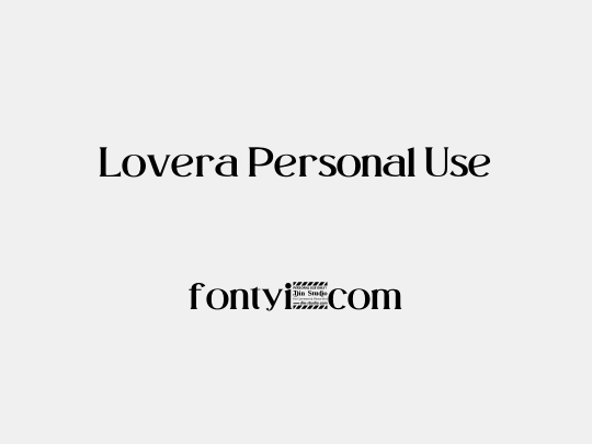 Lovera Personal Use