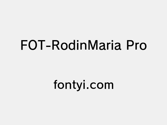 FOT-RodinMaria Pro