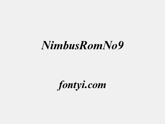 NimbusRomNo9