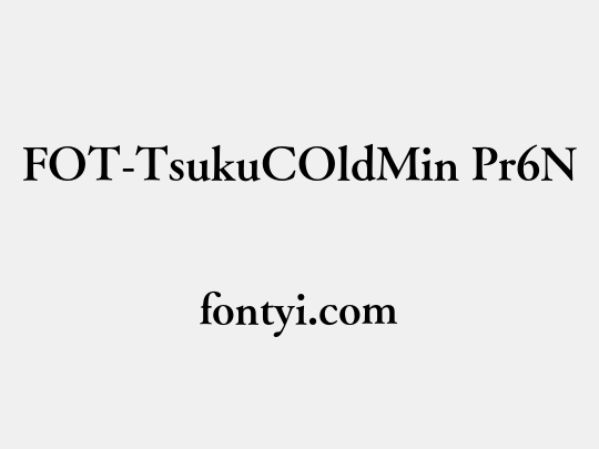 FOT-TsukuCOldMin Pr6N