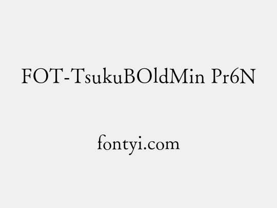 FOT-TsukuBOldMin Pr6N