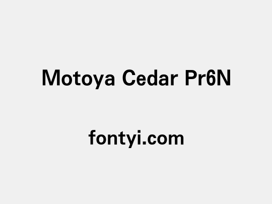 Motoya Cedar Pr6N