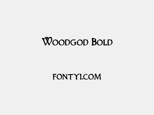 Woodgod Bold