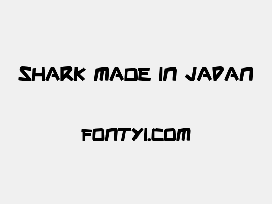 Shark Made In Japan