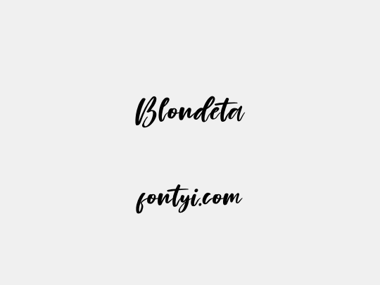 Blondeta