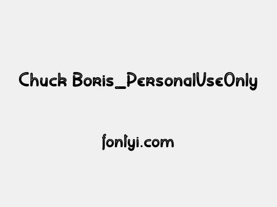 Chuck Boris_PersonalUseOnly