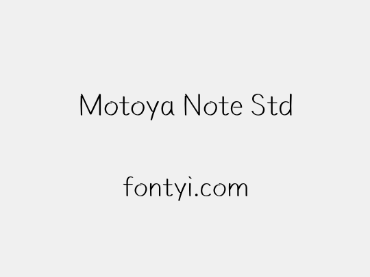 Motoya Note Std