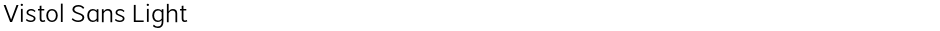 Vistol Sans LightDemo