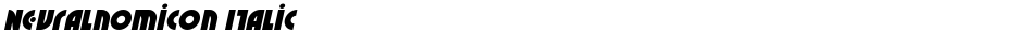 Neuralnomicon ItalicDemo