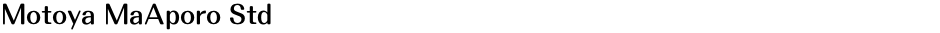Motoya MaAporo StdDemo