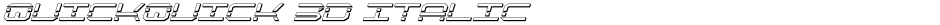 QuickQuick 3D ItalicDemo