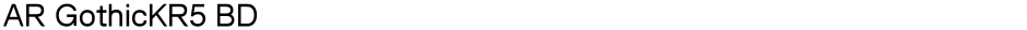 AR GothicKR5 BDDemo