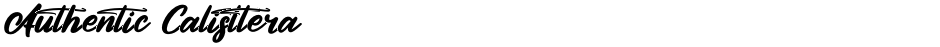 Authentic CalistteraDemo