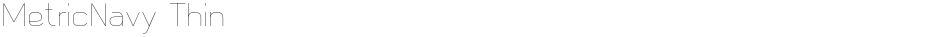 MetricNavy ThinDemo
