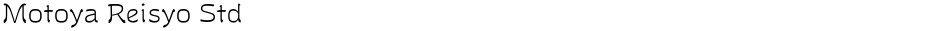 Motoya Reisyo StdDemo