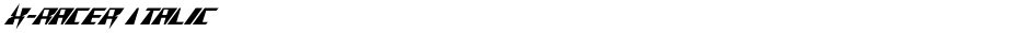 X-Racer ItalicDemo