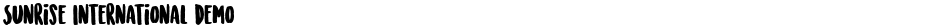 Sunrise International DemoDemo