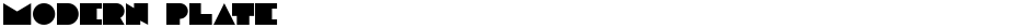Modern plateDemo