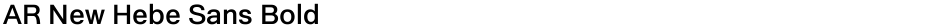 AR New Hebe Sans BoldDemo
