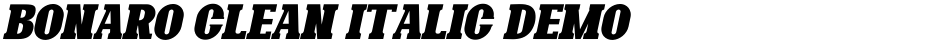 Bonaro Clean Italic DemoDemo