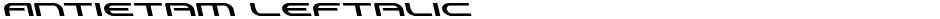 Antietam LeftalicDemo