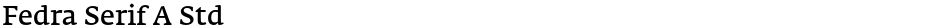 Fedra Serif A StdDemo