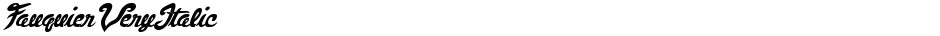 FauquierVeryItalicDemo