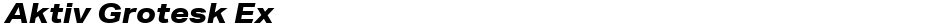 Aktiv Grotesk ExDemo