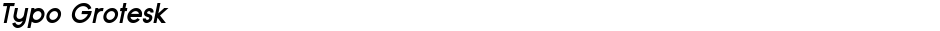 Typo GroteskDemo