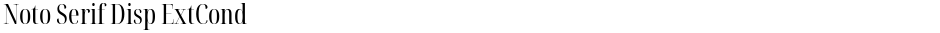 Noto Serif Disp ExtCondDemo