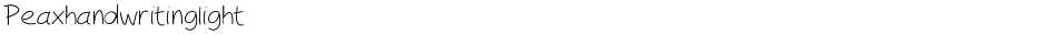 PeaxhandwritinglightDemo