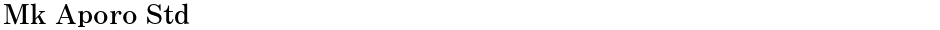 Mk Aporo StdDemo