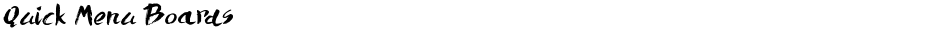 Quick Menu BoardsDemo