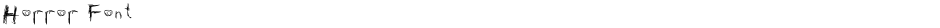 Horror FontDemo